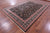 9' 0" X 12' 0" Black Persian Tabriz Handmade Wool & Silk Rug - Q23901
