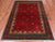 Red 4' 0" X 5' 11" Tribal Persian Gabbeh Hand Knotted Wool Rug - Q23911