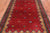 Red 4' 0" X 5' 11" Tribal Persian Gabbeh Hand Knotted Wool Rug - Q23911