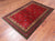 Red 4' 0" X 5' 11" Tribal Persian Gabbeh Hand Knotted Wool Rug - Q23911