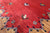 Red 4' 0" X 5' 11" Tribal Persian Gabbeh Hand Knotted Wool Rug - Q23911