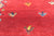 Red 4' 0" X 5' 11" Tribal Persian Gabbeh Hand Knotted Wool Rug - Q23911