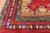 Red 4' 0" X 5' 11" Tribal Persian Gabbeh Hand Knotted Wool Rug - Q23911