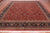 Red 12' Square Persian Fine Tabriz Handmade Wool Rug - Q23912