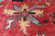 Red Persian Heriz Serapi Handmade Wool Rug 11' 0" X 15' 3" - Q23913