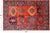 Rust Tribal Fine Serapi Hand Knotted Wool Rug 6' 1" X 9' 4" - Q23914