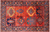 Rust Tribal Fine Serapi Hand Knotted Wool Rug 6' 1" X 9' 4" - Q23914