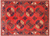 Red Super Turkmen Ersari Handmade Wool On Wool Rug 5' 9" X 7' 10" - Q23915
