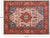 Ivory 5' 6" X 6' 10" Persian Heriz Serapi Hand-Knotted Wool Rug - Q23916
