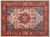 Ivory 5' 6" X 6' 10" Persian Heriz Serapi Hand-Knotted Wool Rug - Q23916