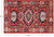 Red Hand Knotted Persian Heriz Serapi Wool Rug 3' 11" X 6' 0" - Q23917