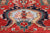 Red Hand Knotted Persian Heriz Serapi Wool Rug 3' 11" X 6' 0" - Q23917