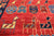 Red 3' 10" X 5' 8" Persian Heriz Serapi Hand Knotted Wool Rug - Q23918