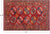 Red 5' 10" X 8' 7" Super Turkmen Ersari Hand Knotted Wool On Wool Rug - Q23919