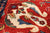 Red Persian Heriz Serapi Hand-Knotted Wool Rug 9' 2" X 11' 8" - Q23920