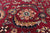 Wine/Navy 12' 3" X 14' 10" Persian Fine Tabriz Handmade Wool Rug - Q23922