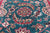 Emerald Green 2' 7" X 11' 0" Persian Fine Tabriz Hand-Knotted Wool Runner Rug - Q23925