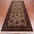 Khaki 4' 2" X 9' 10" Persian Fine Tabriz Handmade Wool Runner Rug - Q23936