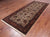 Khaki 4' 2" X 9' 10" Persian Fine Tabriz Handmade Wool Runner Rug - Q23936