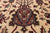 Khaki 4' 2" X 9' 10" Persian Fine Tabriz Handmade Wool Runner Rug - Q23936