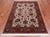 Beige 3' 11" X 6' 0" Persian Fine Tabriz Handmade Wool Rug - Q23938