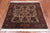 Khaki 4' Square Persian Fine Tabriz Handmade Wool Rug - Q23939