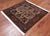 Khaki 4' Square Persian Fine Tabriz Handmade Wool Rug - Q23939
