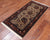 Khaki 2' 1" X 4' 1" Persian Fine Tabriz Handmade Wool Rug - Q23940