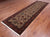 Khaki Runner Persian Fine Tabriz Hand-Knotted Wool Rug 3' 8" X 11' 10" - Q23941