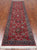 Wine/Navy 3' 0" X 10' 10" Runner Persian Fine Tabriz Handmade Wool Rug - Q23944