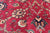 Wine/Navy 10' 1" X 14' 0" Persian Fine Tabriz Hand Knotted Wool Rug - Q23945