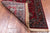 Wine/Navy 2' 6" X 9' 7" Runner Persian Fine Tabriz Handmade Wool Rug - Q23947