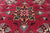 Wine/Navy 2' 6" X 9' 7" Runner Persian Fine Tabriz Handmade Wool Rug - Q23947