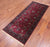 Wine/Navy 2' 6" X 6' 0" Persian Fine Tabriz Hand-Knotted Wool Runner Rug - Q23949