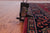 Wine/Navy 2' 6" X 6' 0" Persian Fine Tabriz Hand-Knotted Wool Runner Rug - Q23949