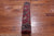 Wine/Navy 2' 6" X 6' 0" Persian Fine Tabriz Hand-Knotted Wool Runner Rug - Q23949