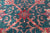 Emerald Green 5' Square Persian Fine Tabriz Hand-Knotted Wool Rug - Q23951
