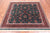 Emerald Green 5' Square Persian Fine Tabriz Hand-Knotted Wool Rug - Q23951