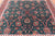 Emerald Green 5' Square Persian Fine Tabriz Hand-Knotted Wool Rug - Q23951
