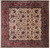 Beige 10' Square Persian Fine Tabriz Hand Knotted Wool Rug - Q23953