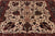 Beige 5' Square Persian Fine Tabriz Hand-Knotted Wool Rug - Q23954