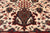 Beige 5' Square Persian Fine Tabriz Hand-Knotted Wool Rug - Q23954