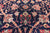 Navy Blue Persian Fine Tabriz Handmade Wool Rug 9' 6" X 19' 7" - Q23958