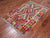 3' 6" X 4' 11" Reversible Kilim Flat Weave Wool On Wool Rug - Q23961