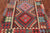 4' 1" X 5' 6" Reversible Kilim Flat Weave Wool On Wool Rug - Q23962