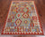 4' 1" X 6' 5" Reversible Kilim Flat Weave Wool On Wool Rug - Q23966