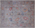 Grey 8' 0" X 9' 10" Turkish Angora Oushak Hand-Knotted Wool Rug - Q23989