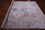 Blue 8' 1" X 10' 2" Turkish Angora Oushak Handmade Wool Rug - Q23993