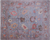 Blue 8' 1" X 10' 2" Turkish Angora Oushak Handmade Wool Rug - Q23993