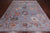 Blue 8' 1" X 10' 2" Turkish Angora Oushak Handmade Wool Rug - Q23993